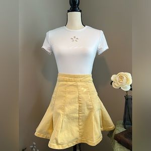 Yellow Mini Skirt - No Boundaries
